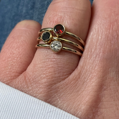 Anello impilabile Gold Filled