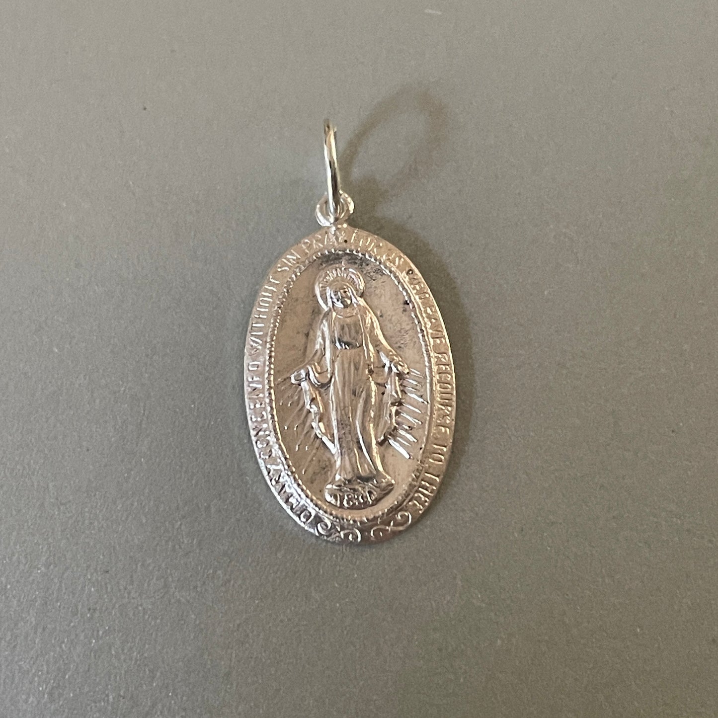 Ovale Maria hanger gold filled of 925 sterling zilver