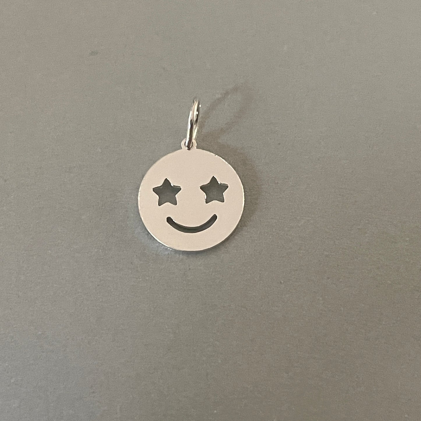 Smiley hanger gold filled of 925 sterling zilver