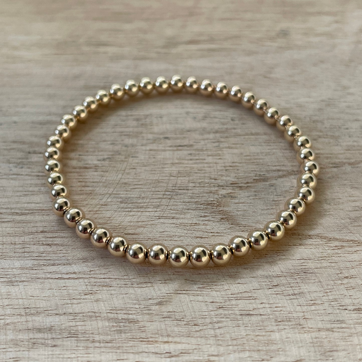 Bracelet Palline 3 or 4mm Gold Filled