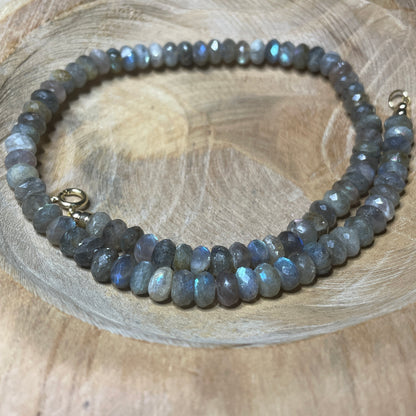 Labradorite ketting (stenen 8mm)