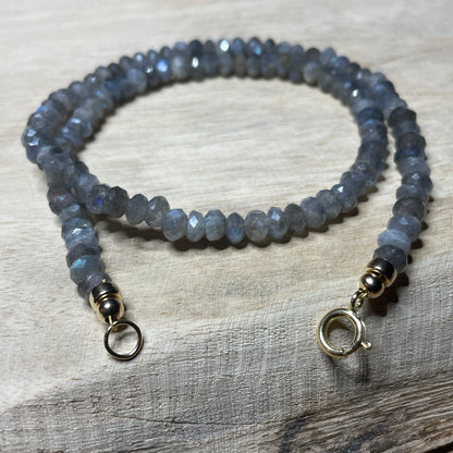 Labradorite Grigio ketting (stenen 6mm)