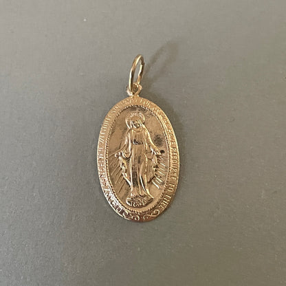 Ovale Maria hanger gold filled of 925 sterling zilver