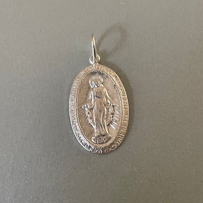 Ovale Maria hanger gold filled of 925 sterling zilver