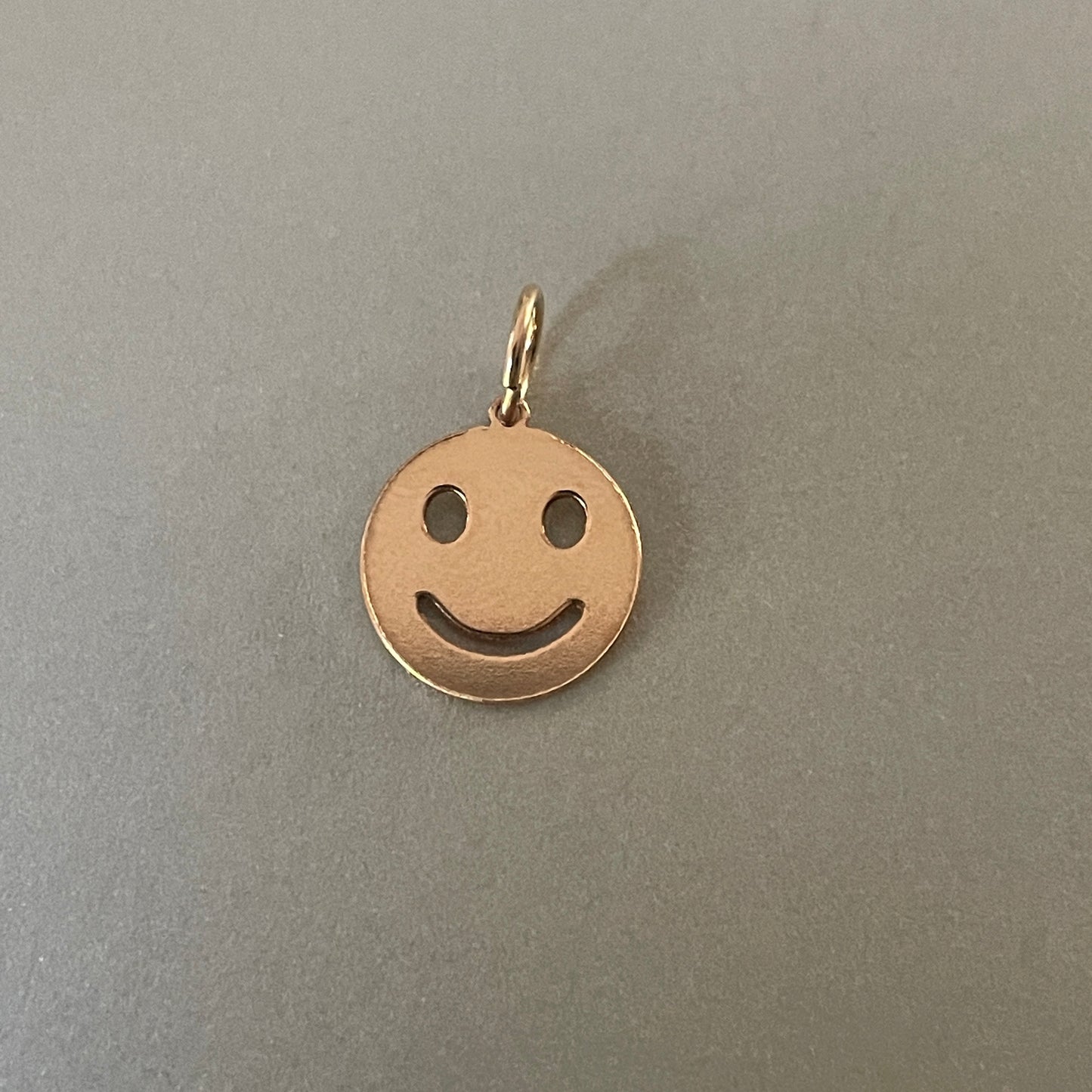 Smiley hanger gold filled of 925 sterling zilver