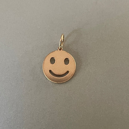 Smiley hanger gold filled of 925 sterling zilver