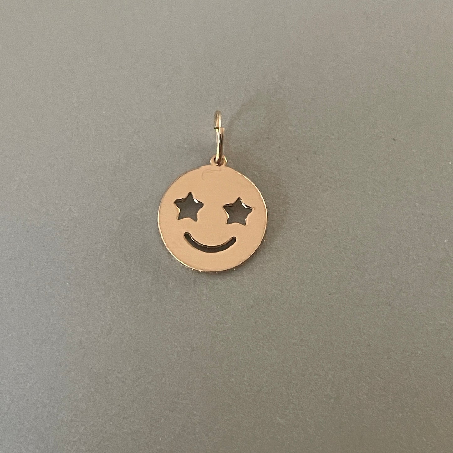 Smiley hanger gold filled of 925 sterling zilver