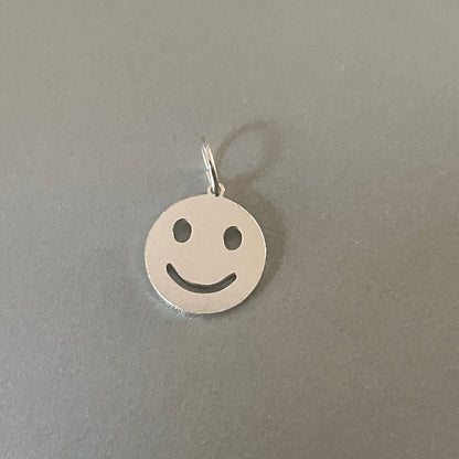 Smiley hanger gold filled of 925 sterling zilver