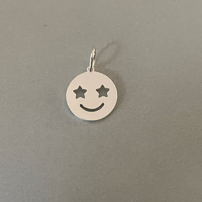 Smiley hanger gold filled of 925 sterling zilver