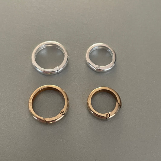 Ronde connector gold filled of 925 sterling zilver