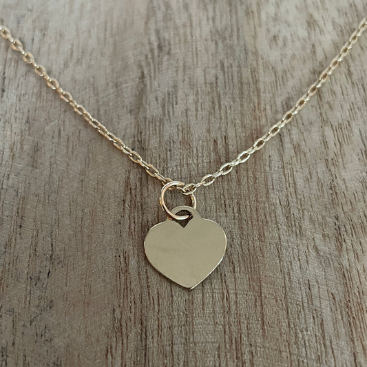 Necklace heart Gold Filled