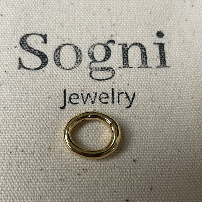 Oval connector Gold Filled