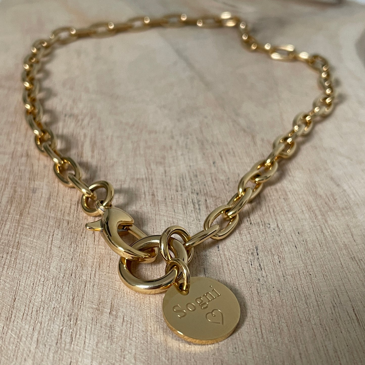 Sogni necklace gold