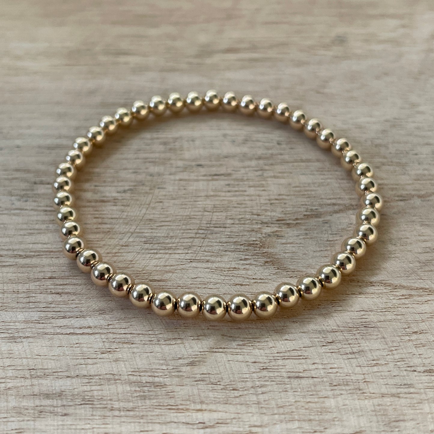 Bracelet Palline 4mm Gold Filled