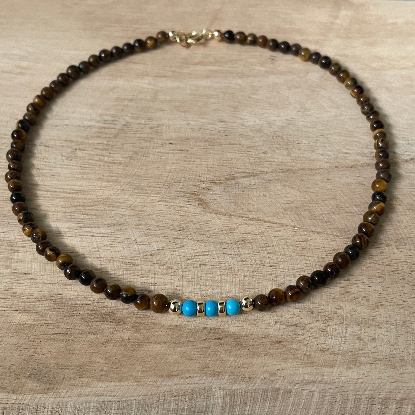 Tiger Eye Turquoise ketting