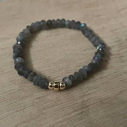 Armband Labradorite Grigio