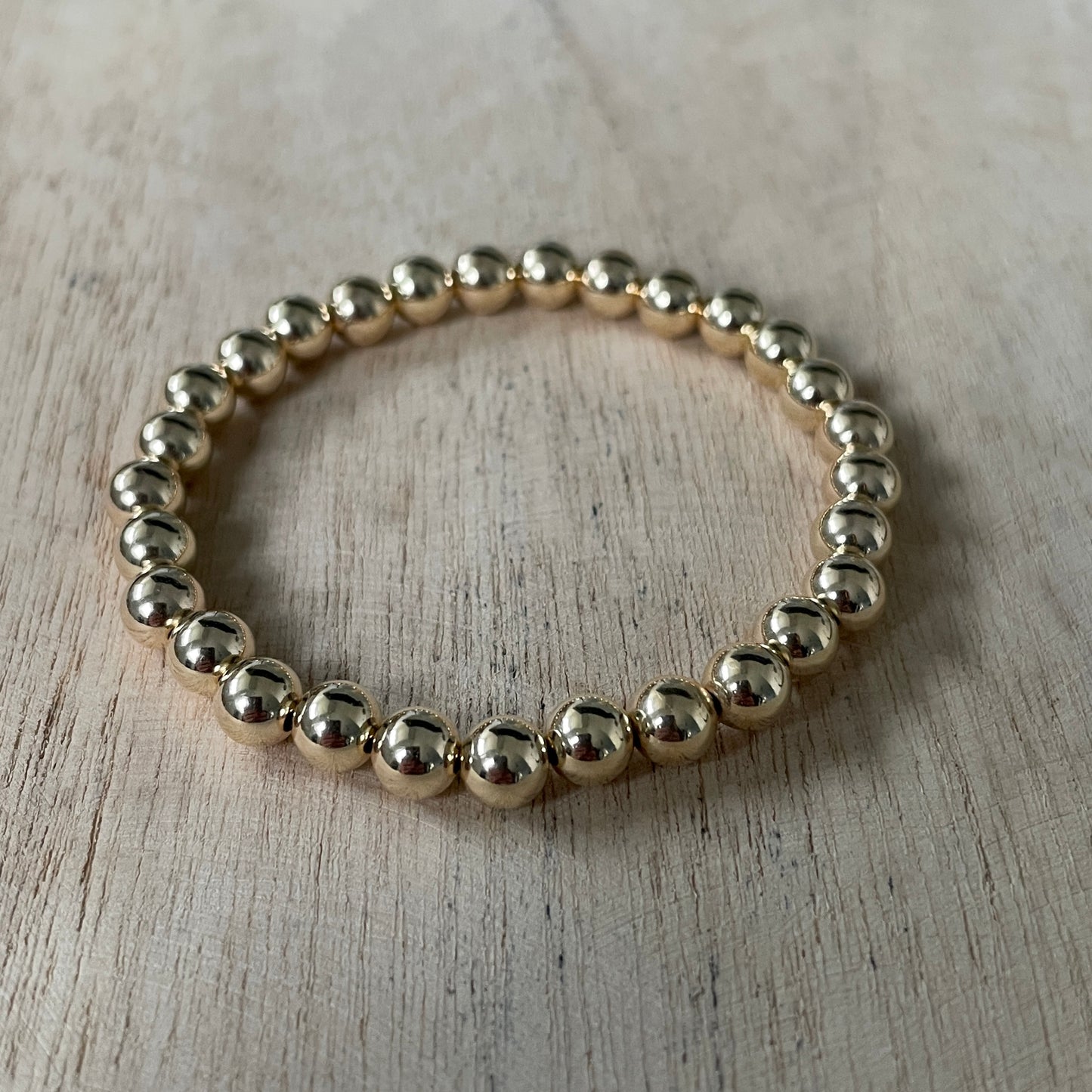 Armband Palline 6mm Gold Filled