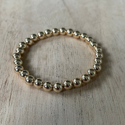 Bracelet Palline 6mm Gold Filled