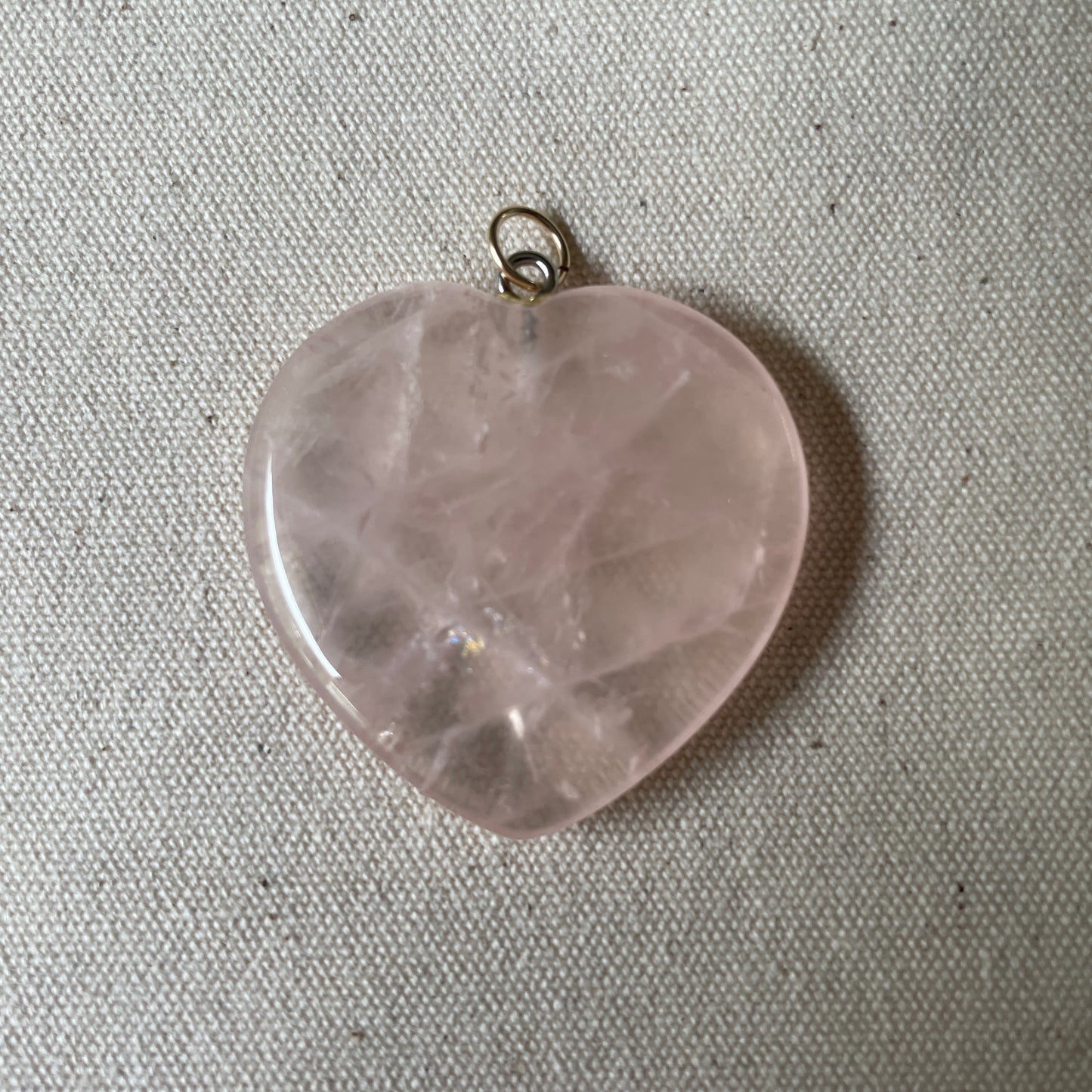 Heart pendant rose quartz