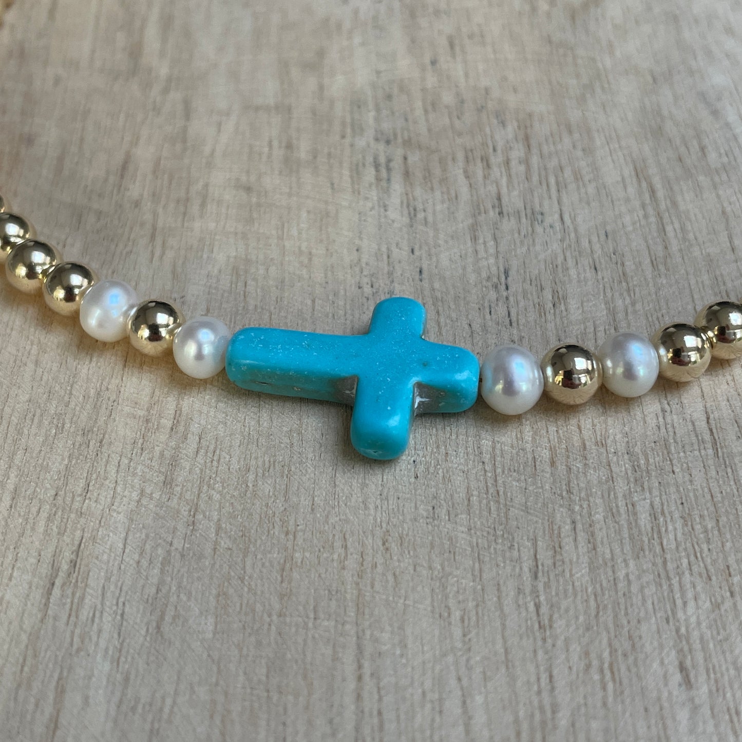 Chain Palline cross 6mm