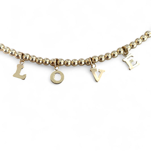 Necklace initials Gold Filled