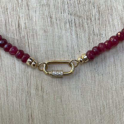 Bordeaux necklace